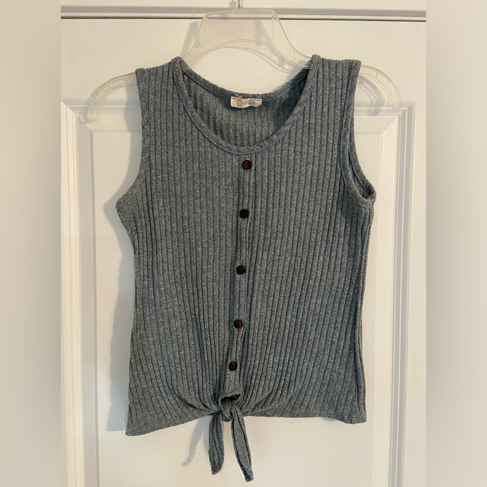 Olivia Rae gray ribbed crop top size small